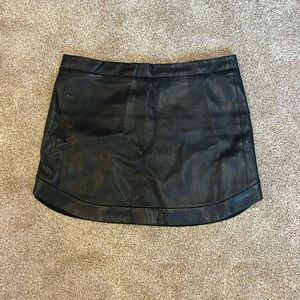 BCBG Leather mini skirt